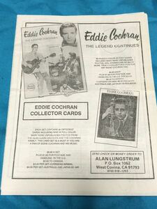 ELVIS/GENE VINCENT/Eddie Cochran50'sロックンロールロカビリーアーティスト冊子ポスターカタログ