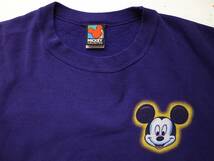 90's ミッキーマウス 両面プリント スウェット L 紫 USA製　ビンテージ Disny MICKEY MOUSE_画像4