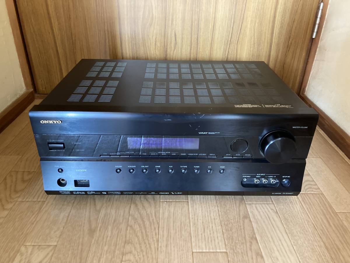 注目ショップ ONKYO 7.1ch対応AVセンター TX-SA608 B ブラック 元箱