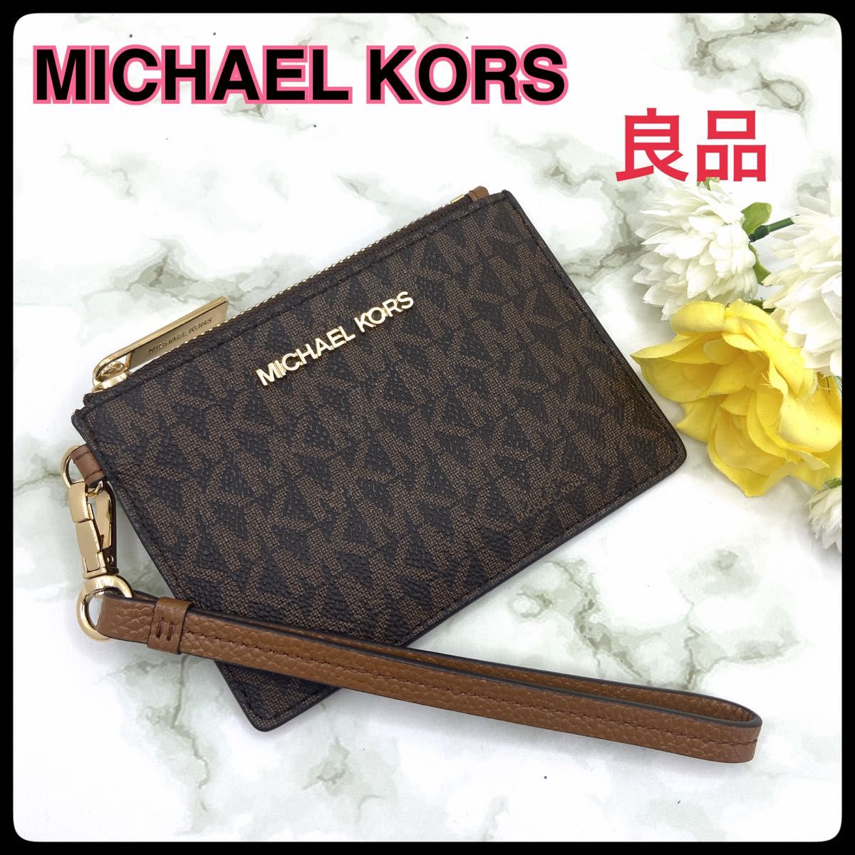 新品 MICHAEL KORS マイケルコース コインケース イエロー|PayPayフリマ