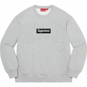 【新品】海外正規 Supreme Box Logo Crewneck Gray X-Large シュープリーム ボックスロゴ スウェット XLサイズ 22AWクルーネック