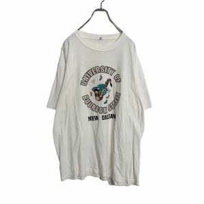 anvil 半袖 プリント Tシャツ XL ホワイト 楽器 ビッグサイズ 古着卸 アメリカ仕入れ a407-5018の画像1