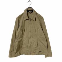 Dickies ジップアップ ワーク ジャケット XS ベージュ ストレッチ ディッキーズ ストリート 古着卸 アメリカ仕入れ a411-5339_画像1