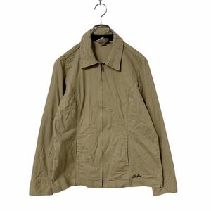 Dickies ジップアップ ワーク ジャケット XS ベージュ ストレッチ ディッキーズ ストリート 古着卸 アメリカ仕入れ a411-5339