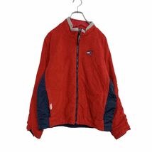 TOMMY HILFIGER ジップアップ リバーシブル ジャケット ウィメンズ L レッド ネイビー ナイロン 古着卸 アメリカ仕入 a502-5450_画像1