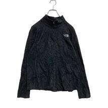 THE NORTH FACE ハーフジップ フリース プルオーバー ウィメンズ M ブラック ノースフェイス 刺繍ロゴ 古着卸 アメリカ仕入 a502-5445_画像1