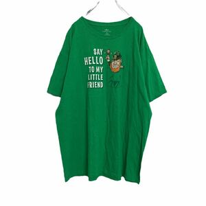 半袖 プリント Tシャツ XL グリーン キャラクラー ビッグサイズ 古着卸 アメリカ仕入れ a406-5531