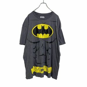 BATMAN 半袖 プリント Tシャツ 2XL グレー バッドマン マーベル 変身 キャラクター ビッグサイズ 古着卸 アメリカ仕入れ a407-6029