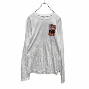 長袖 プリント Tシャツ ウィメンズ XL ホワイト REDCATS 猫 ロンT 古着卸 アメリカ仕入 a502-5488