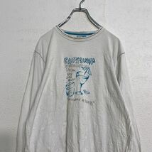 CELIO 長袖 Tシャツ ウィメンズ XL ホワイト ブルー ロンT 古着卸 アメリカ仕入れ a407-5788_画像2