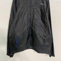 EDDIE BAUER マウンテンパーカー M ブラック ブルー エディーバウアー アウトドア ナイロンジャケット 古着卸 アメリカ仕入れ a409-5497_画像3