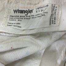 Wrangler デニムパンツ W28 ラングラー 柄 ホワイト 古着卸 アメリカ仕入 2302-250_画像8