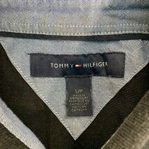 TOMMY HILFIGER 長袖 ポロシャツ S ブラック トミーヒルフィガー ワンポイントロゴ 古着卸 アメリカ仕入れ a407-5974_画像8