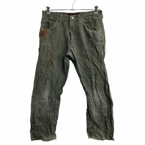 Wrangler ワークパンツ W34 ラングラー ペインターパンツ グレー メキシコ製 古着卸 アメリカ仕入 2302-307