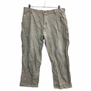 Carhartt ワークパンツ W40 カーハート ビッグサイズ ライトグレー メキシコ製 古着卸 アメリカ仕入 2302-420