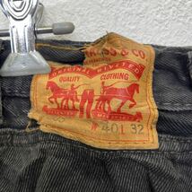 Levi's 505 デニムパンツ W40 リーバイス ビッグサイズ レギュラーフィット ブラック 古着卸 アメリカ仕入 2302-576_画像9