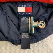 TOMMY HILFIGER ジップアップ リバーシブル ジャケット ウィメンズ L レッド ネイビー ナイロン 古着卸 アメリカ仕入 a502-5450_画像8