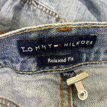 TOMMY HILFIGER デニムパンツ W36 トミーヒルフィガー ビッグサイズ リラックスフィット インディゴブルー 古着卸 アメリカ仕入 2302-889_画像7