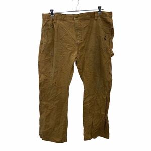 Dickies ワーク・ペインターパンツ W40 ディッキーズ ビッグサイズ ダック地 ブラウン 古着卸 アメリカ仕入 2302-925