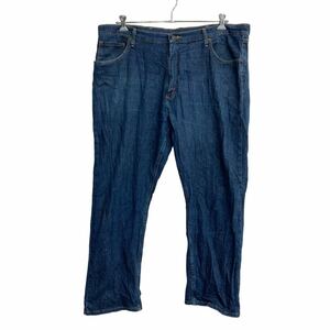 Wrangler デニムパンツ W40 ラングラー リラックスフィット ビッグサイズ インディゴ 古着卸 アメリカ仕入 2302-1031