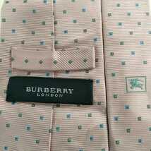 BURBERRY LONDON (バーバリーロンドン)ピンクドットネクタイ_画像1