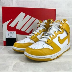 NIKE WMENS DUNK HIGH 21AW ナイキ ウィメンズ ダンク ハイ 箱有 size:27.5cm DD1869-106 イエロー/ホワイト MH632023021301