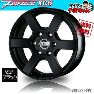 ホイール新品 4本セット ドゥオール フェニーチェ クロス XC6 マットブラック 16インチ 6H139.7 7J+38 業販4本購入で送料無料 ハイエース