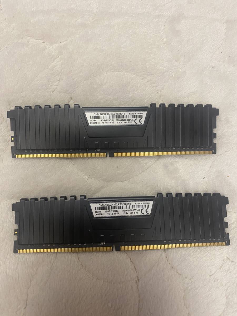 幅広type CORSAIR DDR4-2666MHz デスクトップPC用 メモリモジュール