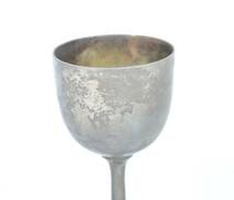 昭和期 ビンテージ 銀盃 銀杯 二杯 直径4.5cm 高さ8.5cm 経年の物にしか出ない味わいの銀杯です。 HTF502_画像5