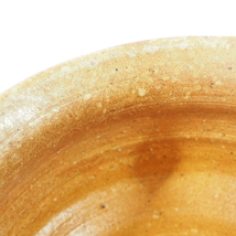 昭和期 ビンテージ 茶道具 信楽焼 在銘品 建水 直径13cm 高さ7cm 雰囲気のある一品です。 HTF502_画像7