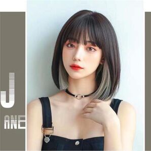 フルウィッグ 自然 ボブ ショートストレート