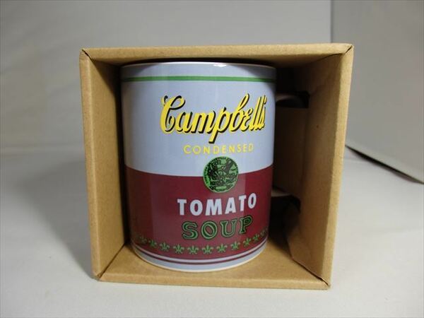 ★新品未使用★テートモダン美術館（Tate Modern）アンディウォーホル　マグカップ「キャンベルのスープ缶」Campbell's Soup ロンドンLA60