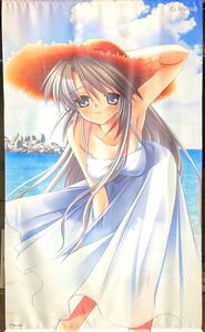 CLANNAD slope on . fee extra-large tapestry toys *p running white dress beautiful young lady klanadokey work goods N4