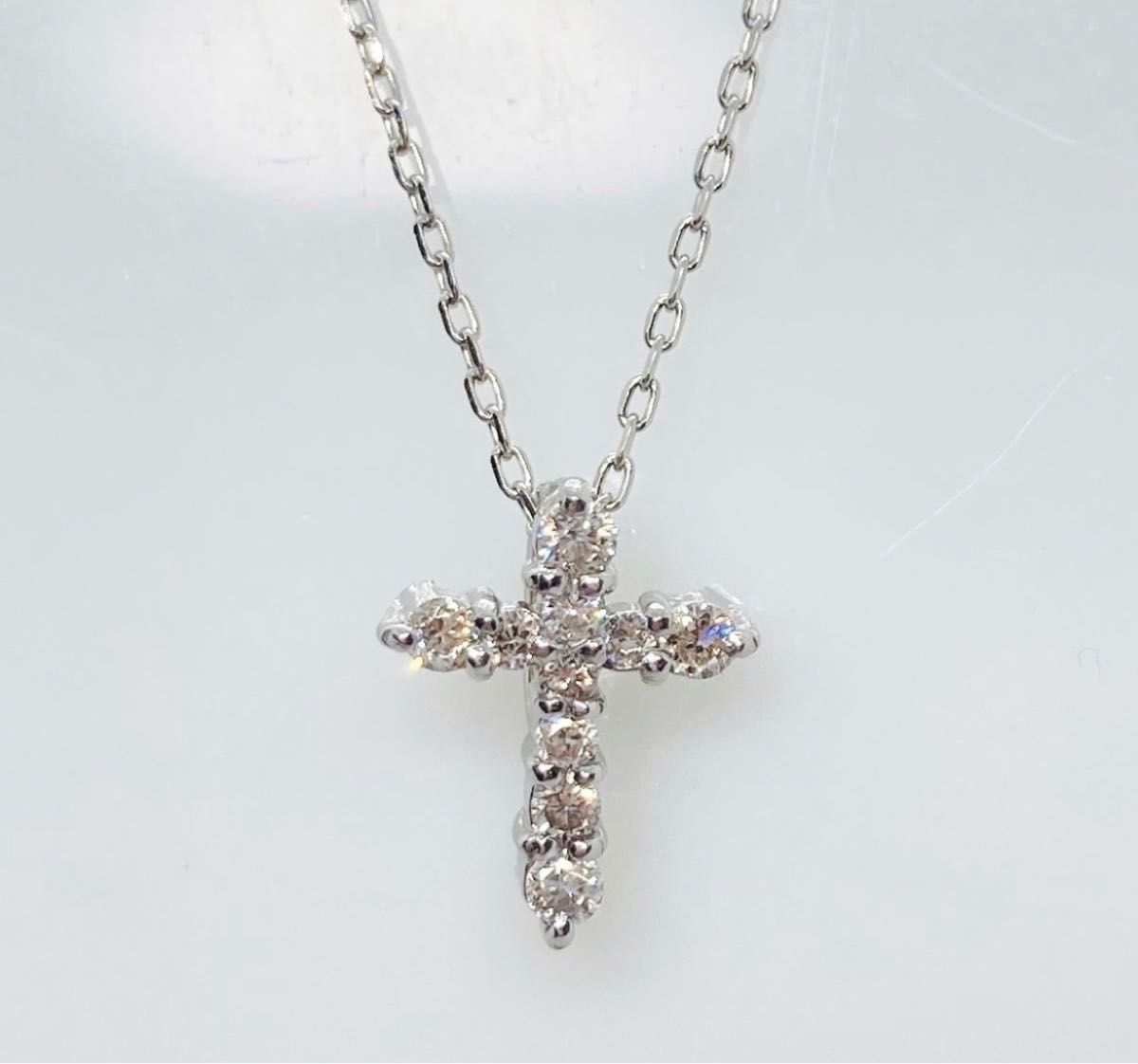 在庫処分特価 pt850 Pt900/Pt850 ダイヤモンド0.5ct ネックレス