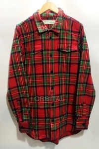 代官山)OFF-WHITE オフホワイト Flannel Check Shirt フランネル チェックシャツ レッド サイズXS シャツジャケット