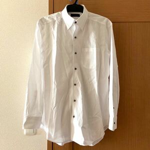 DURBAN Durban long sleeve shirt size M cotton 100% white men's gentleman shirt dress shirt cleaning settled 