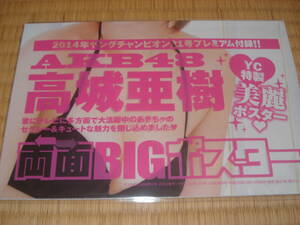 ヤングチャンピオン　別冊付録　高城亜樹　ビッグ　リバーシブルポスター