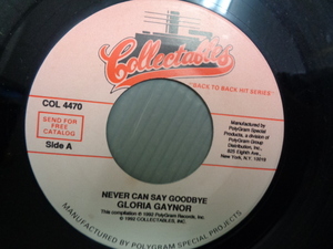 GLORIA GAYNOR/NEVER CAN SAY GOODBYE★シングル