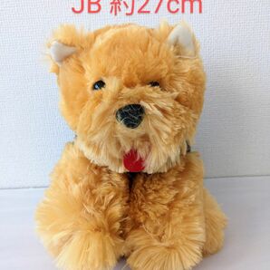 くったりヨーキーファニーJB　ライトブラウンベー　ぬいぐるみ　舌出し