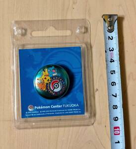  正規品 ポケモンセンター 福岡 缶バッジ 新品 ポケットモンスター Pokmon Center Fukuoka PinBack button Pokemon ポケモン 缶バッチ