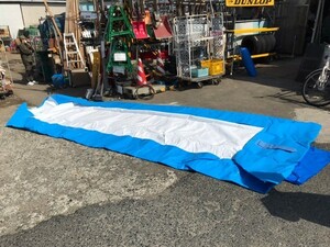 即決！トラック用防水シート・プール型・排水ホース付き・5.3m×2.1ｍ・深さ50㎝