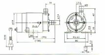 弊社在庫品 三相電機 マグネットポンプ PMD-371B2M 単相100V 50Hz/60Hz共通 ネジ接続型　送料無料 但、一部地域除_画像6