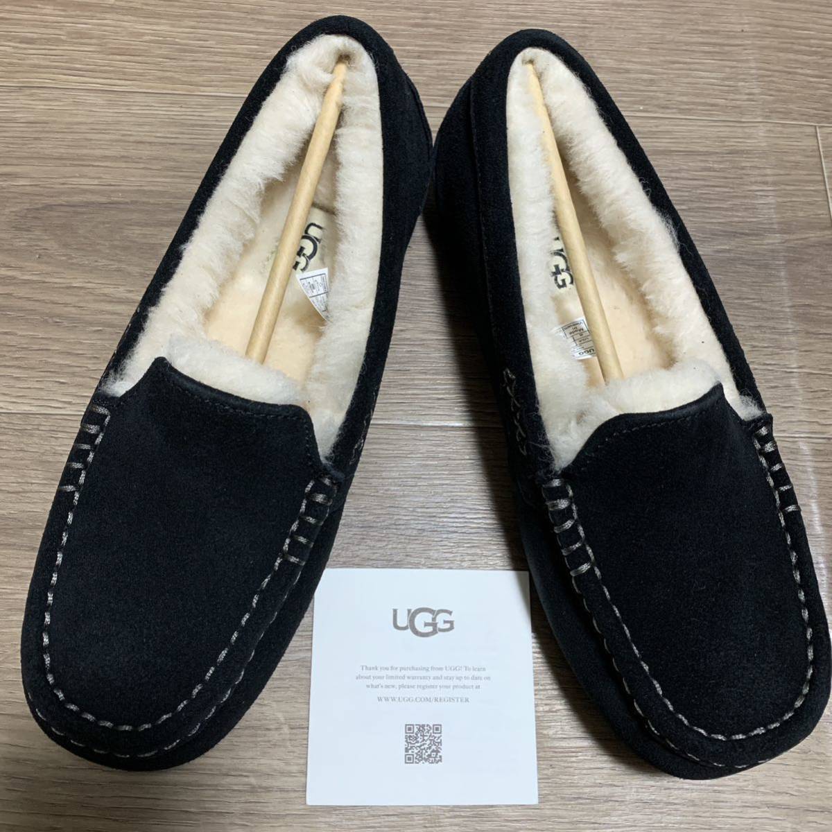 新品未使用 正規品UGGモカシン アンスレー ブラック 25センチ|PayPay