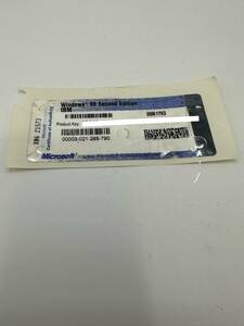 [ postage included ] Microsoft Windows 98 SE Pro duct key seal IBM