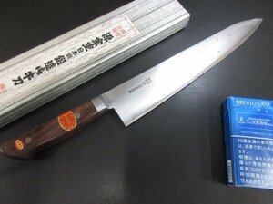 C131■源金重 日本鋼 / 牛刀 刃渡り270mm / 未使用