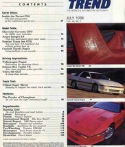 【c9832】88.7 MOTOR TREND／フェラーリF40、シボレーコルベット GTO、フォルクスワーゲンパサート、アキュラ インテグラLS、..._画像2