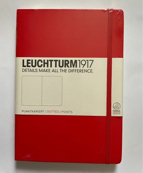 新品未開封LEUCHTTURM1917 ロイヒトトゥルム ノート A5 ドット方眼 レッド 313627 バレットジャーナル