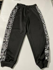  new goods # men's M size # with logo jersey pants # black 