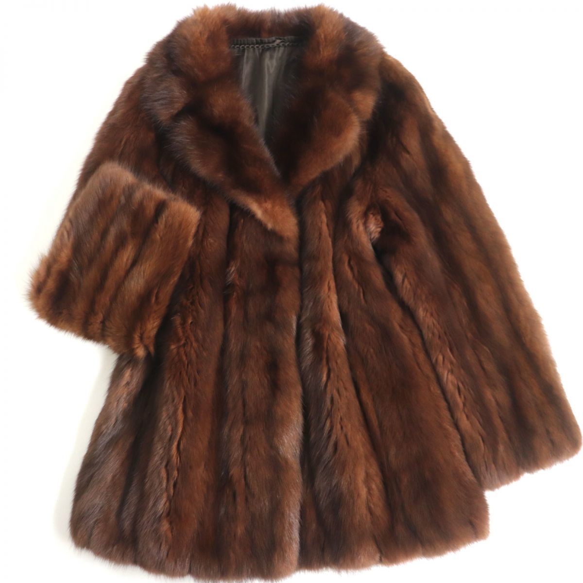 美品○最高級 セーブルファー ファーコート ファージャケット レディース SABLE FUR セーブル 毛皮 ショートコート オーバーコート ファッション レディースファッション 毛皮、ファー