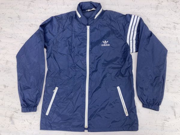 90s 国旗タグadidas ナイロンジャケットオーバーサイズ